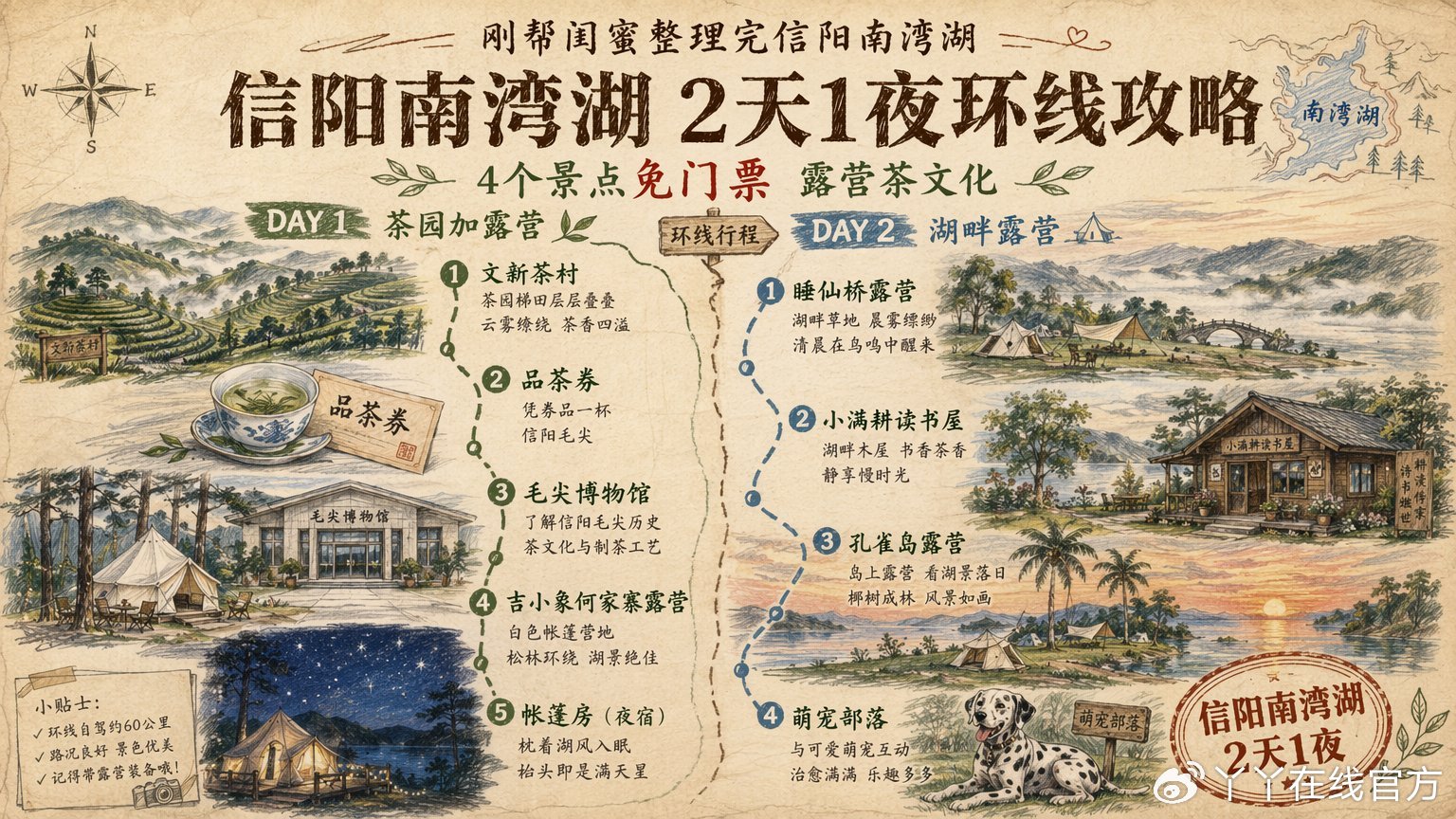 信阳市南湾湖旅游攻略，一天根本不够玩，我帮你把路线都踩明白了